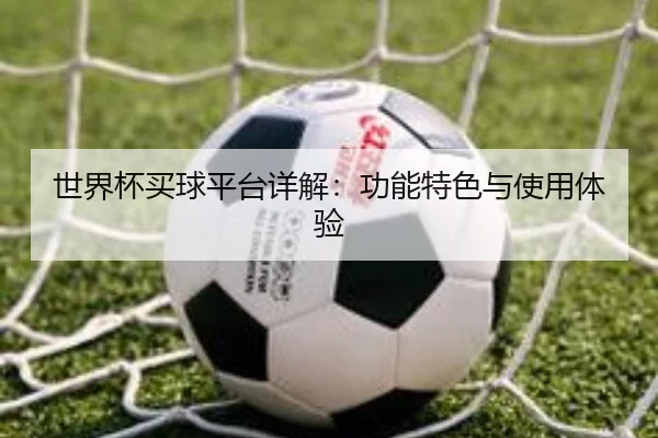 世界杯买球平台详解：功能特色与使用体验